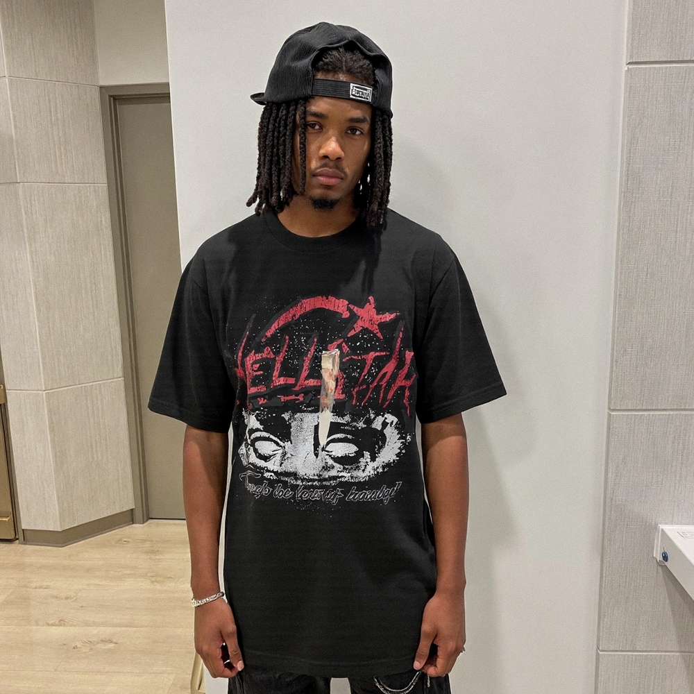 Black Graphic T-Shirt HELL STAR